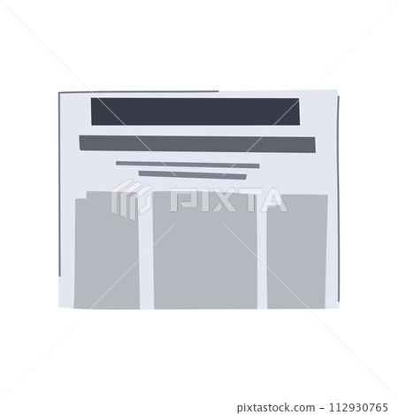 daily financial newspaper cartoon vector illustration daily financial newspaper cartoon vector illustration 112930765