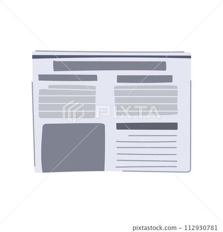 article financial newspaper cartoon vector illustration article financial newspaper cartoon vector illustration 112930781