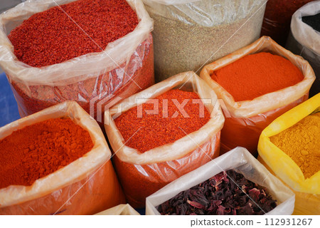 various spices in store in istanbul . various spices in store in istanbul . 112931267