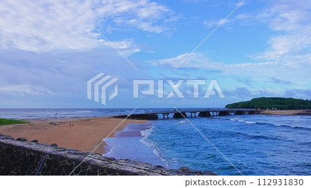 An island floating in the sea An island floating in the sea 112931830