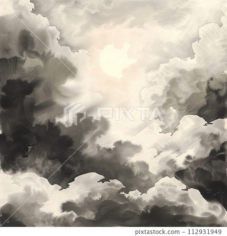 水墨畫風雲AI生成 112931949