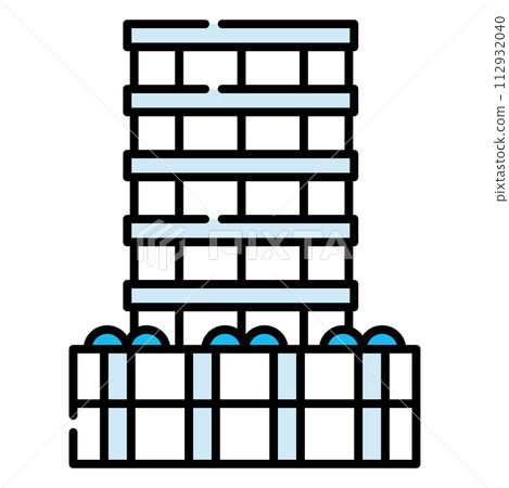 Commercial building icon [Building series] 112932040