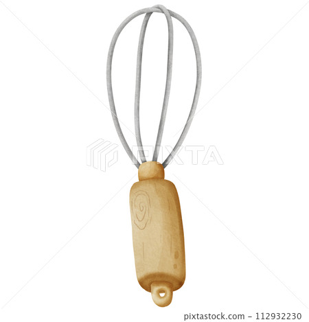 Wooden whisk kitchen utensil for baking and cooking Wooden whisk kitchen utensil for baking and cooking 112932230