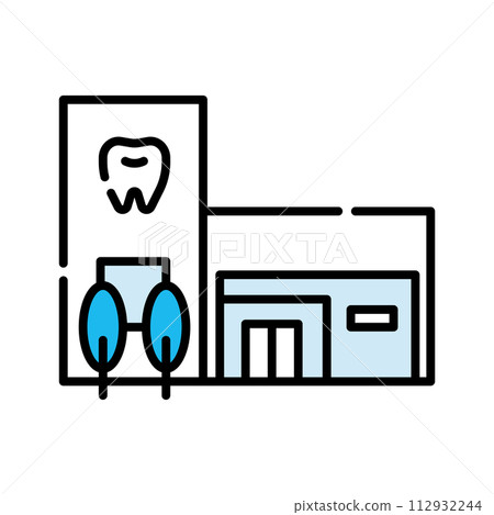 牙醫牙齒健康圖示[建築系列] 112932244