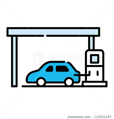 加油站圖示【建築系列】 112932247