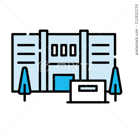 法院大學建築圖示【建築系列】 112932258