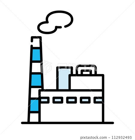 Thermal power generation icon [building series] 112932493