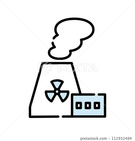 核能發電圖示【建築系列】 核能發電圖示【建築系列】 112932494