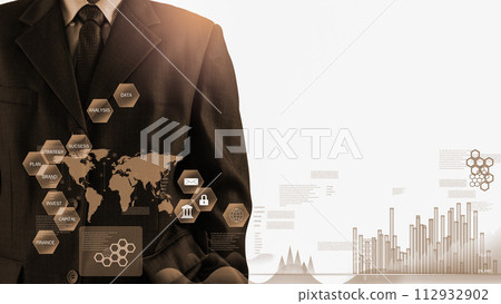 Stock market or forex trading graph and candlestick chart suitable for financial investment concept. Economy trends background for business idea and all art work design. Abstract finance background.. Stock market or forex trading graph and candlestick chart suitable for financial investment concept. Economy trends background for business idea and all art work design. Abstract finance background.. 112932902