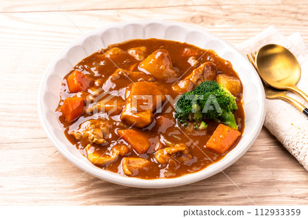 chicken demi-glace stew chicken demi-glace stew 112933359