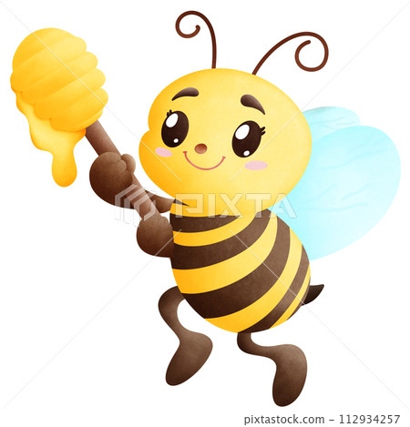 Bee and honey 112934257