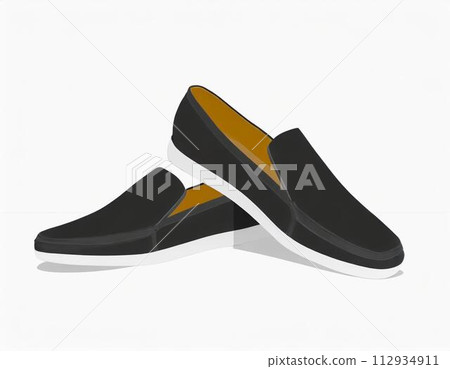 樂福鞋皮鞋白色背景 樂福鞋皮鞋白色背景 112934911