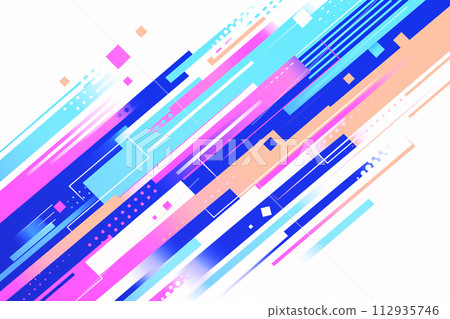 流行線條幾何背景 112935746