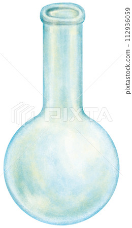 Illustration of a round bottom flask experiment 112936059