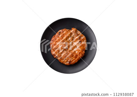 Delicious fresh grilled chicken fillet with spices and herbs Delicious fresh grilled chicken fillet with spices and herbs 112938087