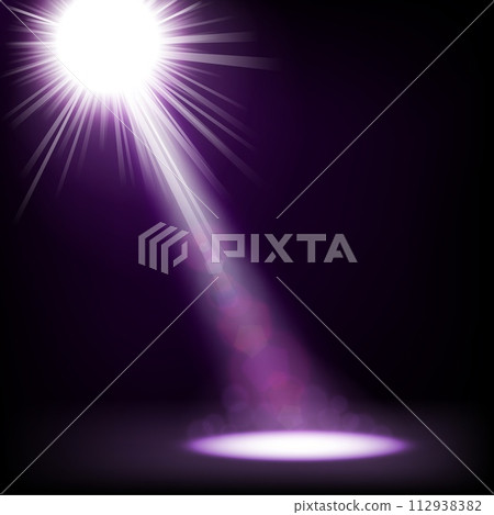 Spotlight Shining Floor, Vector Illustration Spotlight Shining Floor, Vector Illustration 112938382