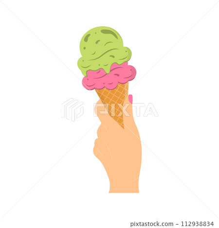 Hand with ice cream_07 112938834