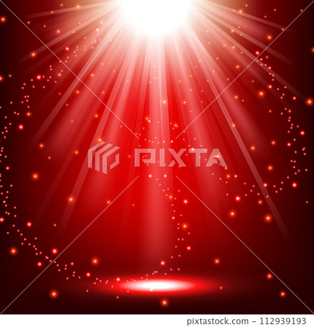 Elegant Lights Shining with Flying Sparks Background, Vector Illustration 112939193