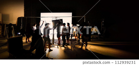 video production behind the scenes of making of TV commercial movie shoot video production behind the scenes of making of TV commercial movie shoot 112939231