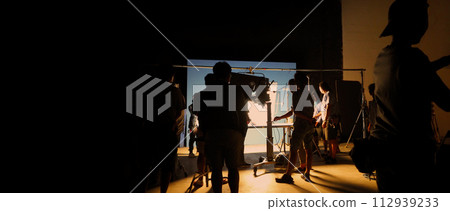 video production behind the scenes of making of TV commercial movie shoot video production behind the scenes of making of TV commercial movie shoot 112939233