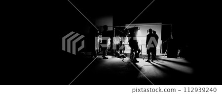 video production behind the scenes of making of TV commercial movie shoot 112939240
