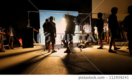 video production behind the scenes of making of TV commercial movie shoot video production behind the scenes of making of TV commercial movie shoot 112939241