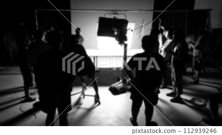 Blurry images of making video production 112939246