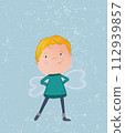 Childhood World:Illustration of a Little Hero  112939857