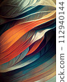 Colorful vintage organic bacground 112940144