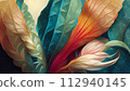 Colorful vintage organic bacground 112940145