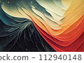 Colorful vintage organic bacground 112940148