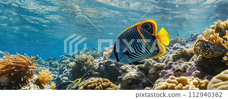 AI-generated content. underwater sea scape 112940362