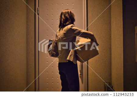 女商人的夜間例行公事,後面看 女商人的夜間例行公事,後面看 112943233