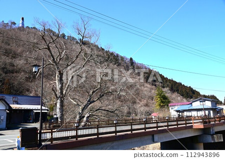 Spring in Tohoku: Gongen-sama seen from Shin-Ohashi Bridge in Osako Town Spring in Tohoku: Gongen-sama seen from Shin-Ohashi Bridge in Osako Town 112943896