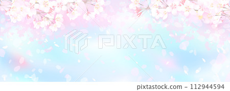 櫻花盛開，藍藍的天空 112944594