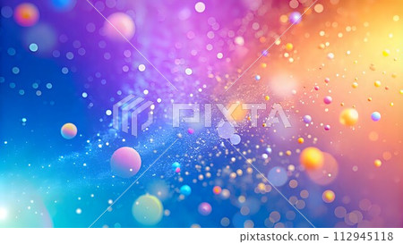 Fairy Dust Fantasy, A Sparkling Macro on a Gradient Pastel Canvas 112945118