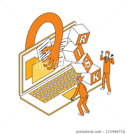 Cyber risk image illustration 112946718