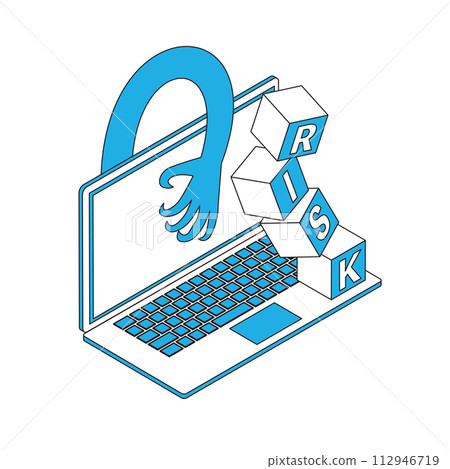 Cyber risk image illustration 112946719