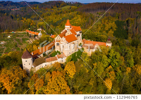 Medieval Pernstejn Castle, Czech Republic Medieval Pernstejn Castle, Czech Republic 112946765