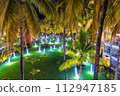 Christmas Eve in a resort on the Caribbean sea 112947185