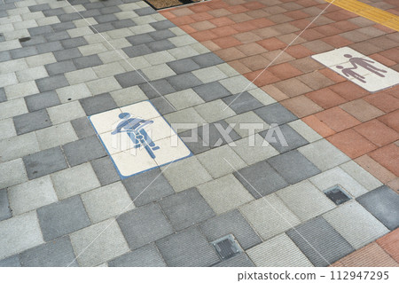 Bicycle lane found in Akihabara, Tokyo Bicycle lane found in Akihabara, Tokyo 112947295