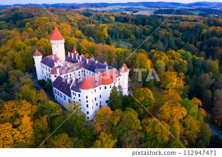 Chateau Konopiste near small Czech town of Benesov 112947471