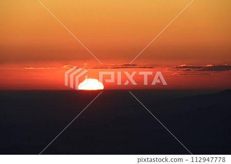 從輕井澤舊臼井峠觀景台看日出 112947778