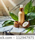 Image of organic cosmetics in natural light 112947975