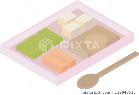 Isometric mousse-like nursing food image material 112948533