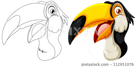Colorful Toucan Vector Illustration Colorful Toucan Vector Illustration 112951076