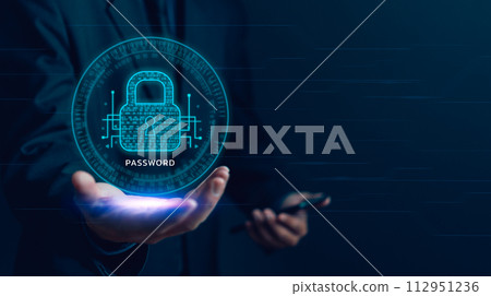 Cybersecurity protects digital information, computer systems, and networks, data privacy, secure passwords, and encryption to safeguard and ensure privacy. business technology shield safety hacker Cybersecurity protects digital information, computer systems, and networks, data privacy, secure passwords, and encryption to safeguard and ensure privacy. business technology shield safety hacker 112951236