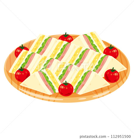sandwich on a platter 112951500