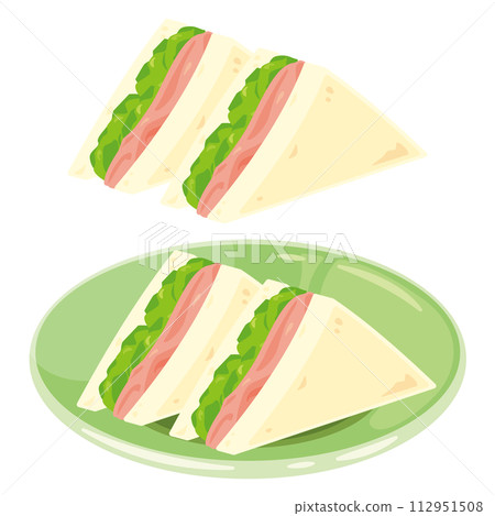 火腿生菜三明治套餐 112951508