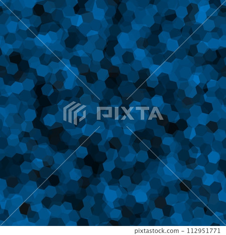 Texture military marine blue colors forest camouflage seamless pattern 112951771